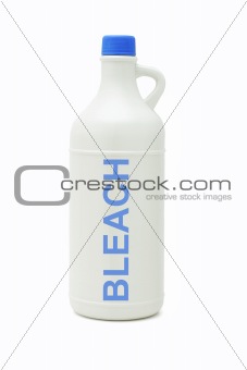 Bottle of household bleach