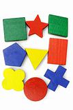 Colorful geometric blocks 