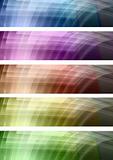  Multicolor geometric pattern web banners