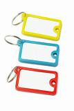 Multicolor plastic key labels 