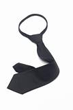 Black nylon necktie