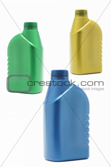 Three plastic  containers 
