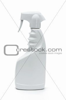 White plastic spray bottle