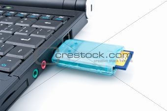 Laptop with Loaded Card Reader