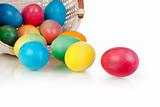 Easter Eggs in basket