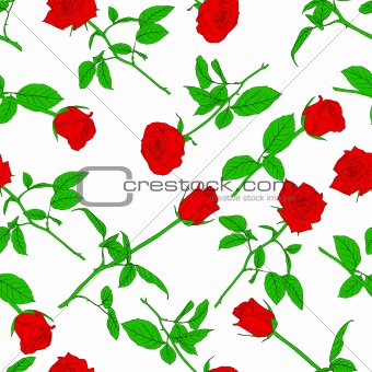 Seamless  background with roses