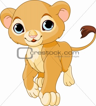 Walking   Lion Cub