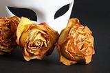 Venetian Mask And Roses