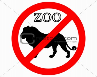 Lion in zoo prohibited