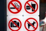 Prohibition signs