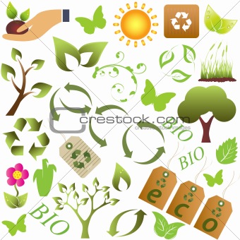 Eco and environment symbols