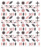 Embroidery seamless pattern illustration on white background