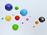 3d colorful balls