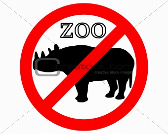 Rhinoceros in zoo prohibited