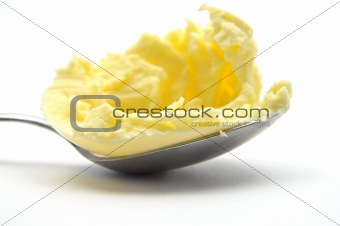 Margarine on spoon