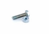 Metal bolt and nut