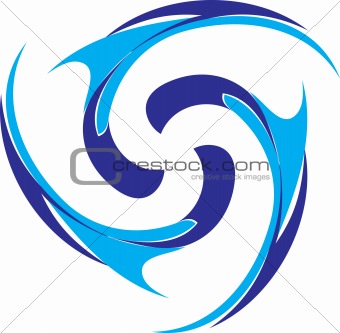 Abstract color swirl wave