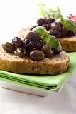 Bruschetta with olives