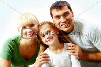 Couple and their daughter