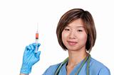Female Doctor with Syringe