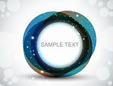 Abstract colorful circle background vector illustration