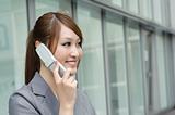 Business woman using cellphone