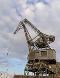Old crane at harbour