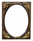 isolated wooden frame