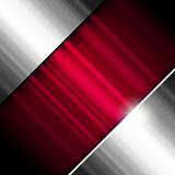 Abstract background, metallic and red, vector.