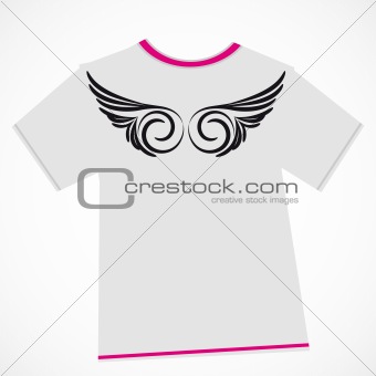 T-shirt design - wings.