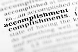 accomplishment (the dictionary project)