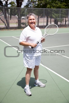 Active Senior Woman - Tennis