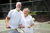 Tennis Senior Couple