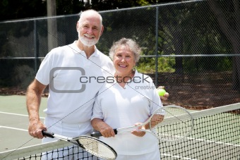 Tennis Senior Couple