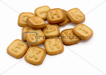 Letter cookies