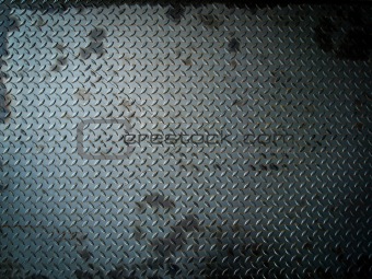 Dark Gray Grunge steel floor plate