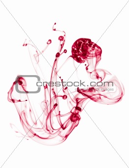 smoke wave ink in water 