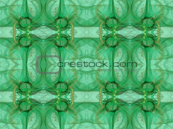 Seamless Wallpaper in Green and Gold