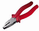 pliers with red handles