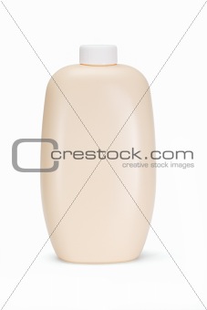 Plastic bottle of skin care product 