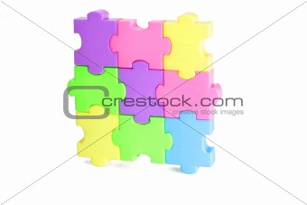 Plastic jigsaw puzzles