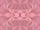 Pastel Pink Seamless Textile Fractal Pattern