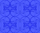 Blue Continuous Fractal Pattern