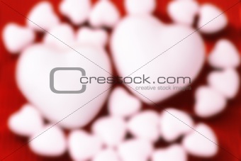 Abstract Love hearts background