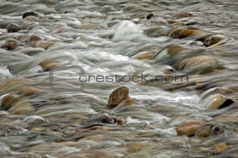 river flow over rocks