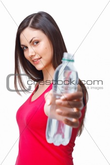 Girl With Bottle