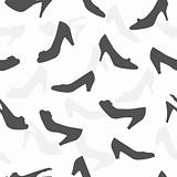 woman shoes seamless pattern illustration background