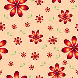 floral wallpaper with set of different flowers. 