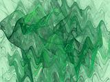 Green Variegated Wavy Fractal Background