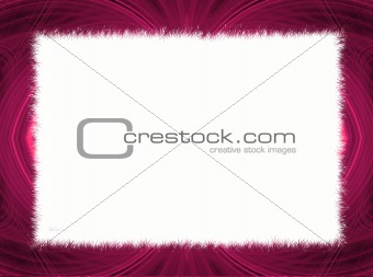 Pink Fractal Border with White Copy Space